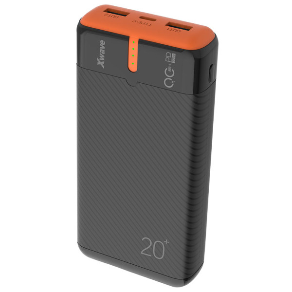 Xwave GoEnergy 20e  black+orange Power bank eksterna baterija 20000mAh 20W/PD+QC3.0(EnerGen)