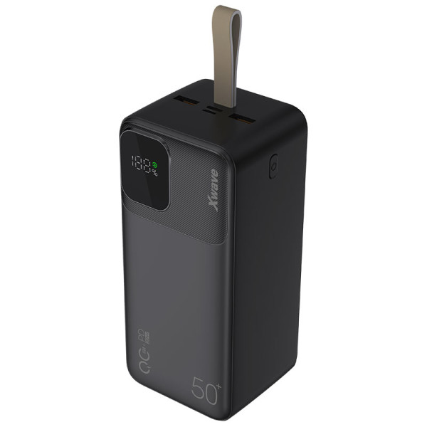 Xwave GoEnergy 50d black Power bank eksterna baterija 50000mAh/20W/PD3.0/QC3.0/3A/2 xUSB/Type-C
