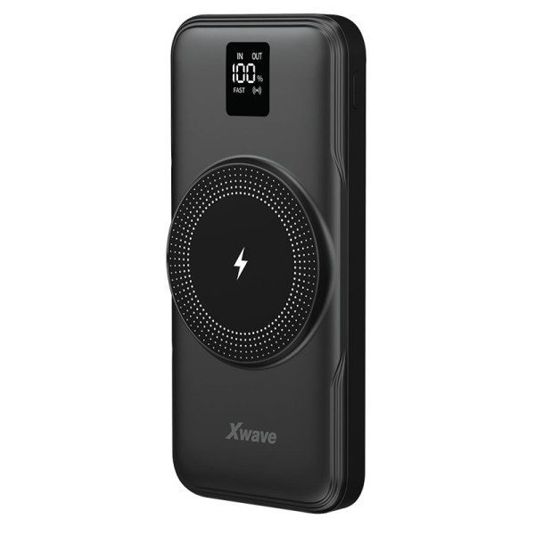 Xwave GoEnergy 10Wd black Power bank eksterna baterija 10000mAh/20W/15W wireless/PD/QC3.0
