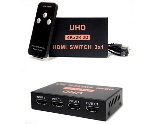 FAST ASIA HDMI Switch 3x1 4Kx2K 3D (AVU00515)
