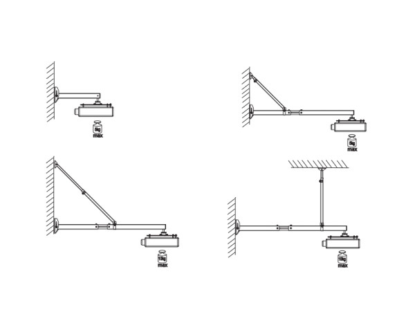 VEGA WMC 39-140 zidni nosač za Short Throw projektor (BIM00524)