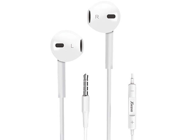 Xwave E500M white slušalice earbud za mobilni sa mik./stereo/3.5mm/kabl 1.3m