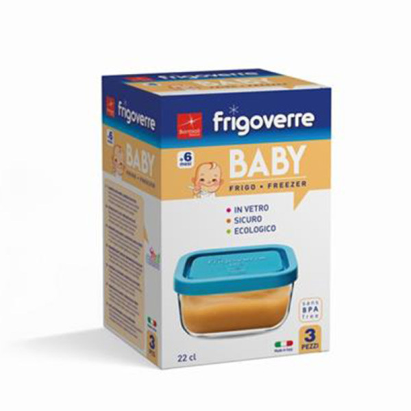 Staklena posuda Frigoverre square 3-1 22cl 10x10 cm 3350190G