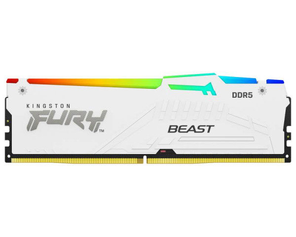 KINGSTON DIMM DDR5 32GB 5600MTs KF556C36BWEA-32 Fury Beast RGB White Expo (MEM02431)