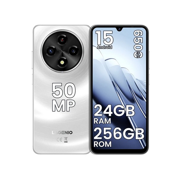 Lagenio A12 Pro Smart telefon 4G, 8GB+256GB pearl white