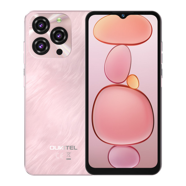 Oukitel C3 Pink 4G/Quad-Core/6.52''HD+/256GB/4GB/13MP/5MP/5000mAh/Android 14