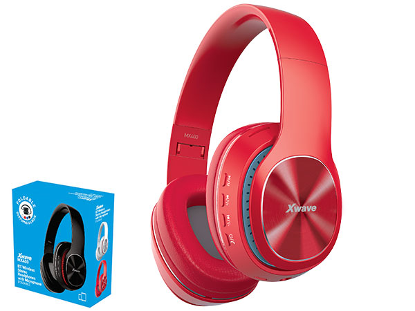 Xwave MX400 red Bluetooth slušalice stereo sa mikrofonom v4.2/FM/microSD