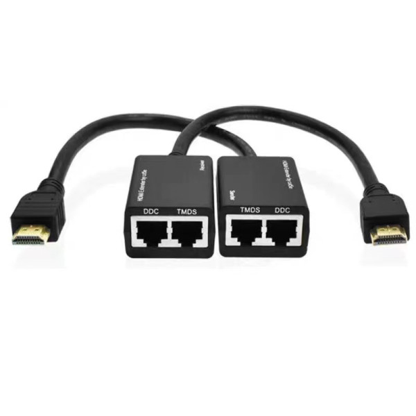 Xwave Konverter HDMI extender na RJ45 CAT5E-6 0.3m,2 kom