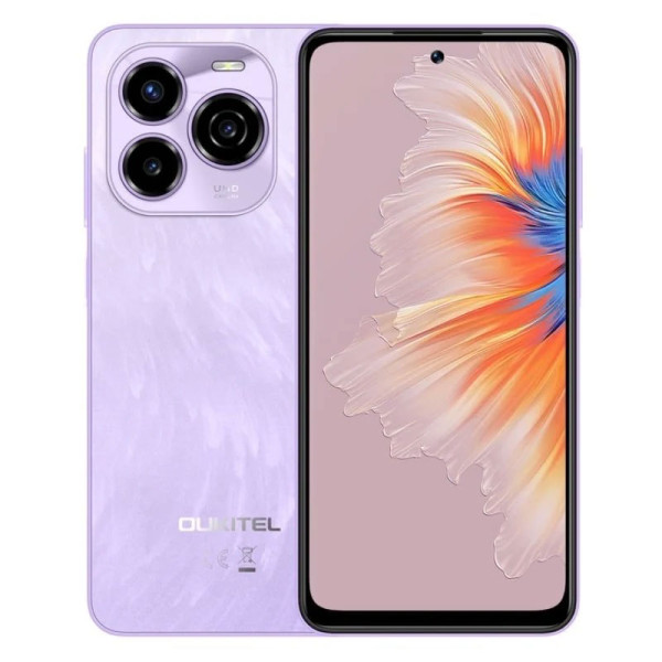 Oukitel C65 violet Smart phone4G/Octa-Core/6.7''HD/128GB/4+12GB/50M/8MP/5150mAh/Android 15
