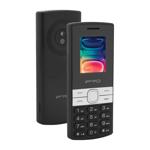 IPRO A12 black LCD 1.77'''' Feature mobilni telefon 2G GSM/LCD/800mAh/32MB/32MB/BT/Wifi/FM/Dual-SIM