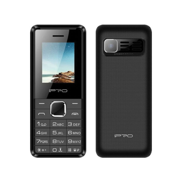IPRO A18 black LCD 1.77'''' Feature mobilni telefon 2G GSM/LCD/800mAh/32MB/32MB/BT/Wifi FM/Dual-SIM