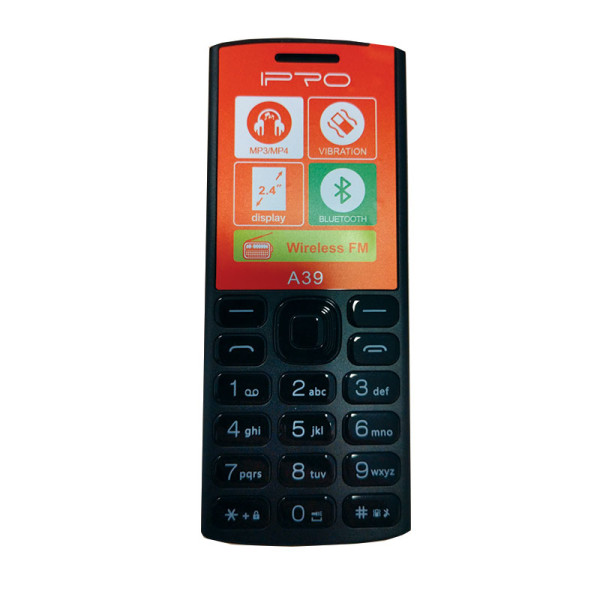 IPRO A39 black LCD 2.4'''' Feature mobilni telefon 2G GSM/LCD/1800mAh/32MB/32MB/Dual-SIM/Srpski jezik