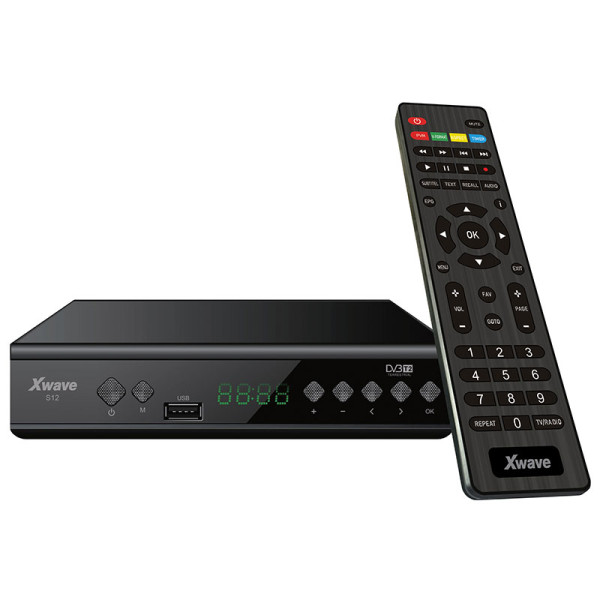 Xwave S12 DVB-T2 SetTopBox H.265,LED,scart,HDMI,RF in-out,USB,media player,metalno kućište