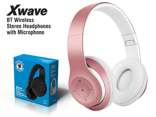 Xwave MX350 pink Bluetooth slušalice stereo sa mikrofonom v4.2/FM/microSD