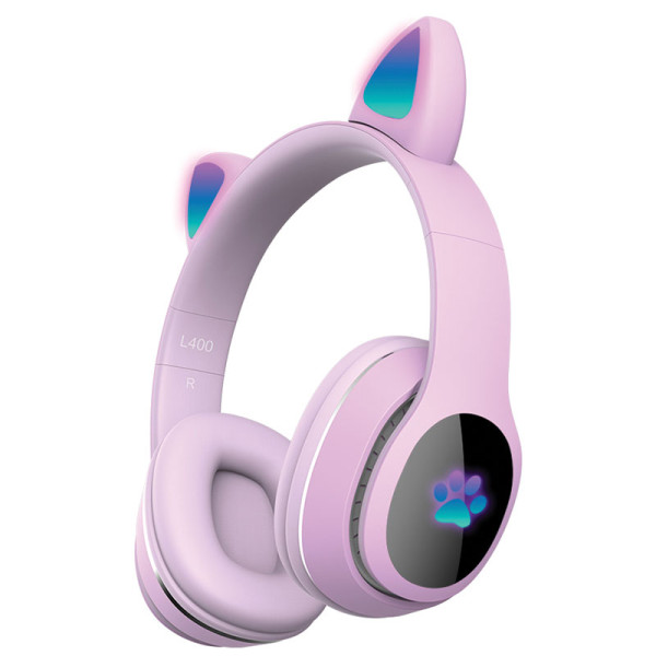 Xwave L400 purple Bluetooth slušalice stereo sa mikrofonom/v5.3/FM/Aux/microSD
