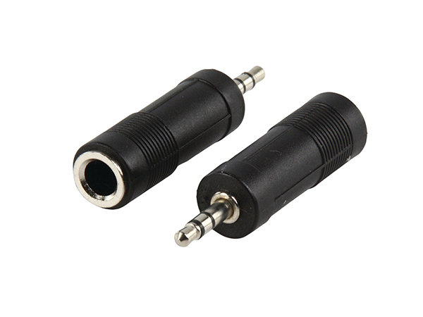Xwave Adapter audio 6.33 ženski na 3.5mm stereo,bananica,muški,crni